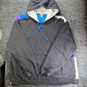 LEGO x Target Hoodie Men XXL Black Colorblock Geometric Fleece Pullover
